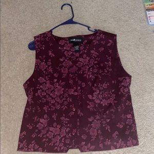 Call maroon button up professional undershirt